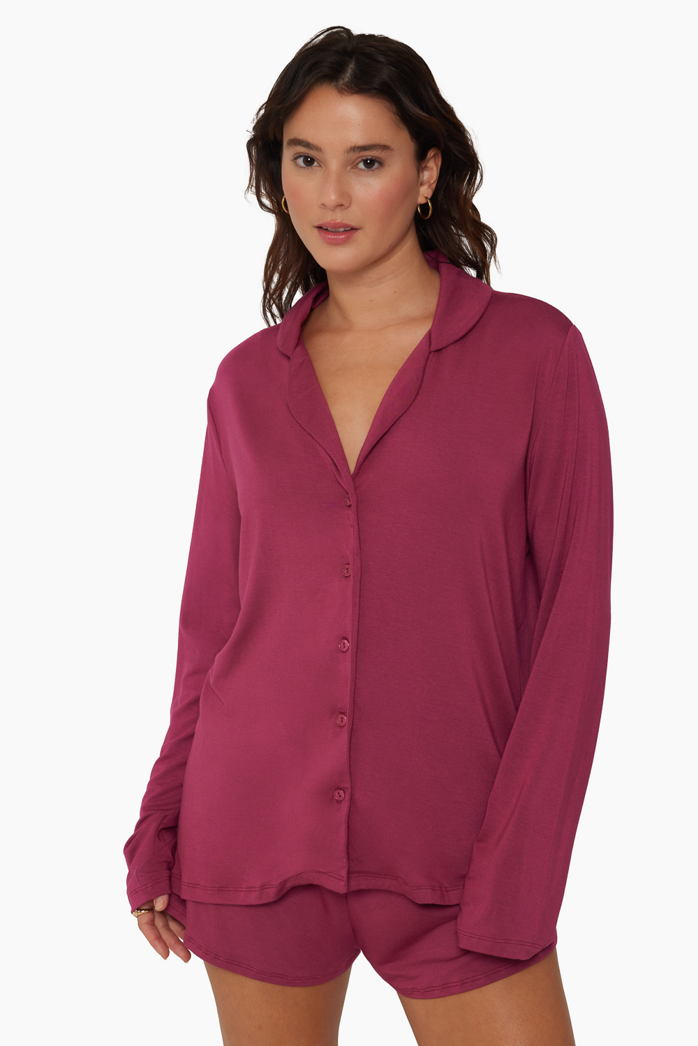 SET™ SLEEP BUTTON DOWN IN ORCHID