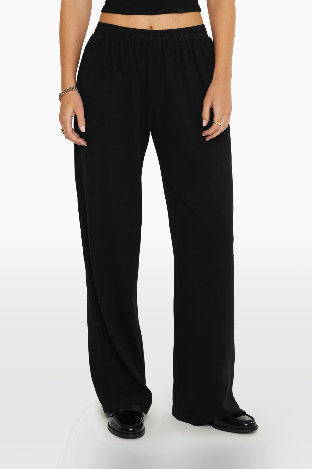 HEAVY COTTON EASY PANTS - ONYX Featured Image