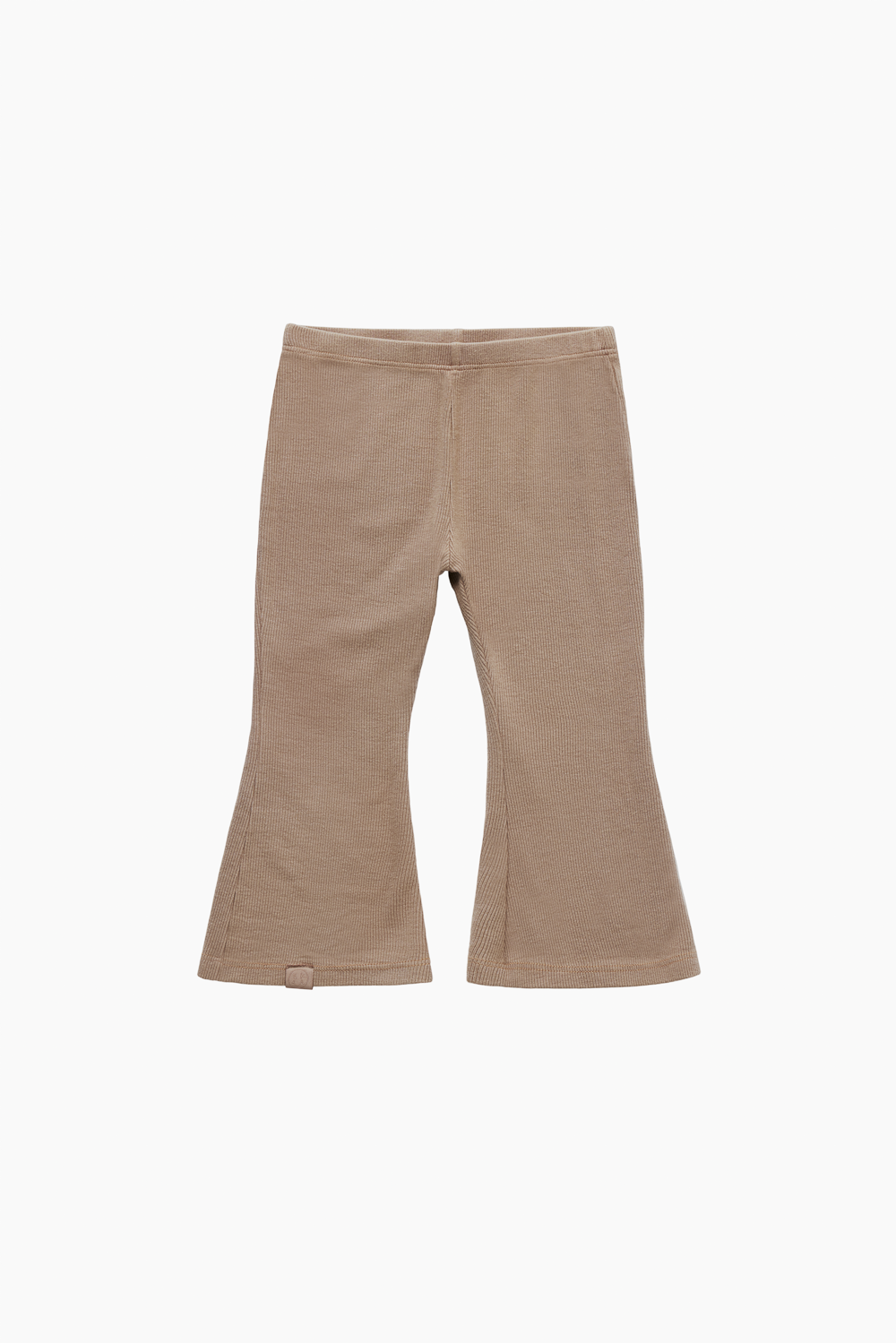 RIBBED MODAL KIDS FLARE PANTS - MAPLE