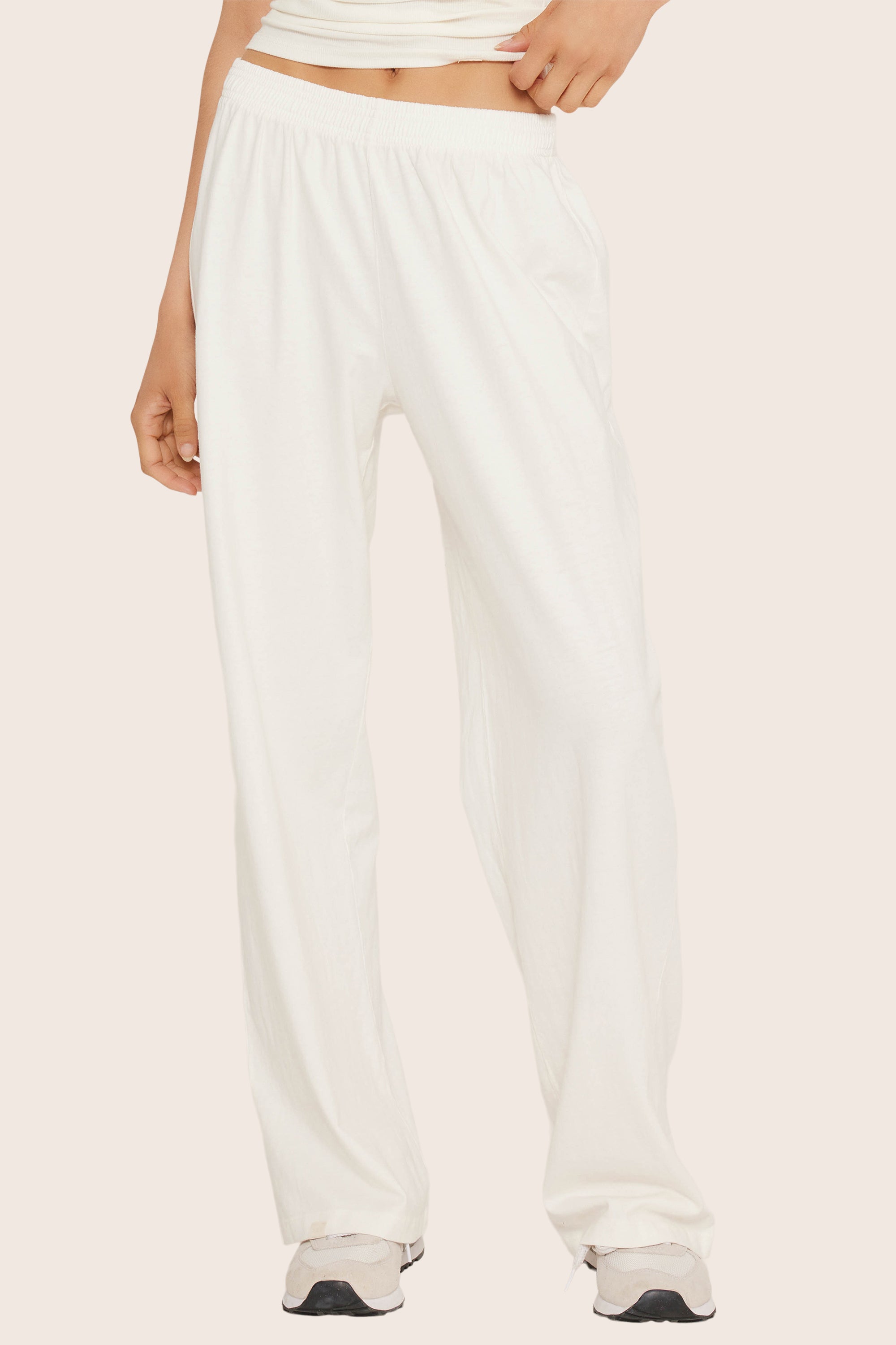 HEAVY COTTON EASY PANTS™ - BLANC – SET ACTIVE