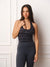 AERALINE™ BREATHE STRIPE HALTER TANK - TRIOMPHE