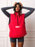 MICROFLEECE/NYLON DUET UNIFORM REVERSIBLE VEST - TRIOMPHE/ROUGE