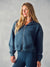 MIDWEIGHT SWEATS STAPLE FUNNEL ZIP HOODIE - HAMMOCK