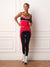LUXFORM® LUX VARSITY TIE LEGGINGS - ROUGE
