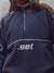 MIDWEIGHT SWEATS STAPLE DUO STRIPE QUARTER ZIP - BIRDIE