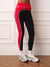 LUXFORM® LUX VARSITY TIE LEGGINGS - ROUGE