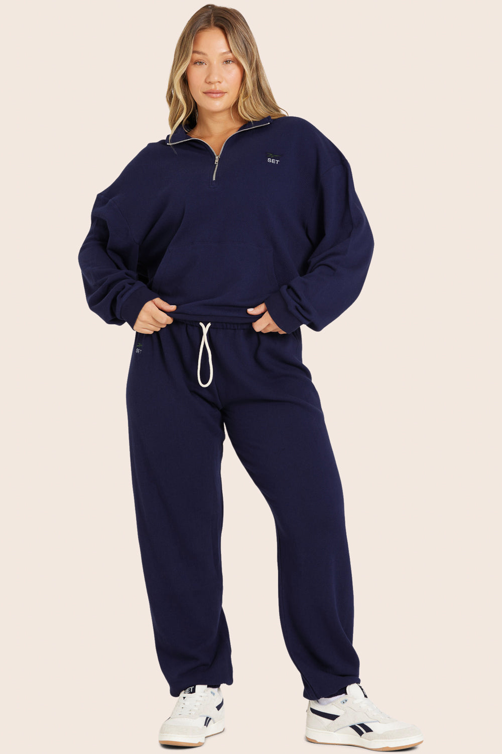 LIGHTWEIGHT SWEATS REEBOK X SET CLASSIC VINTAGE QUARTER ZIP IN LEGEND