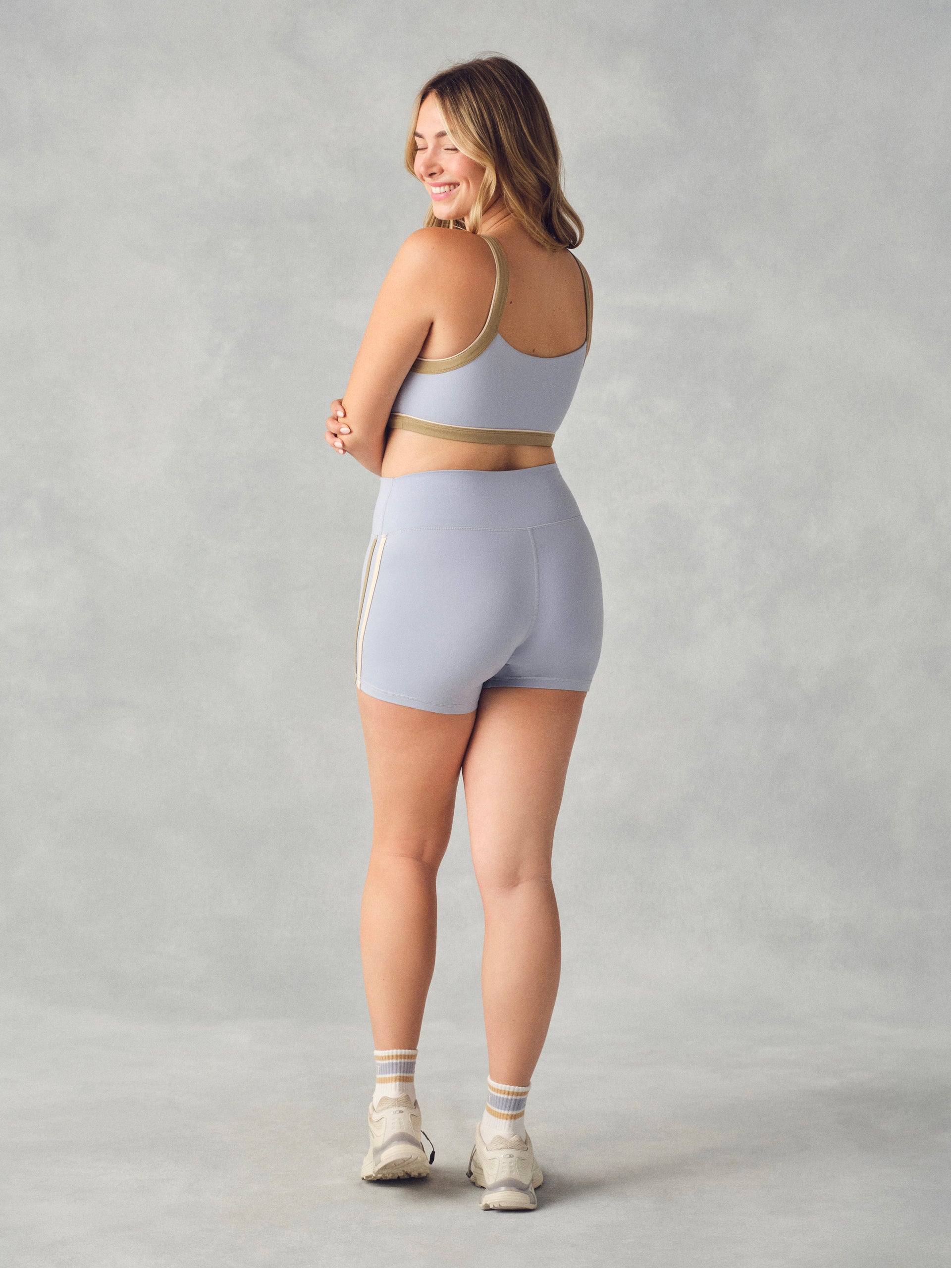 FORMCLOUD® CLOUD DUO STRIPE SHORTS - PALMETTO