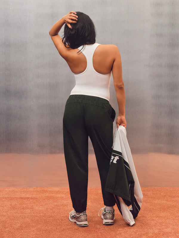 NYLON TRACK JOGGERS - COURTSIDE