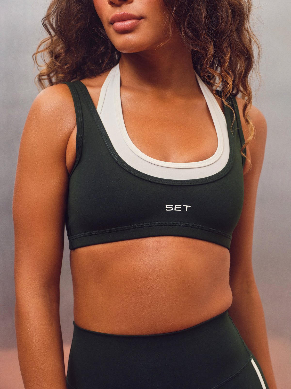 LUXFORM® LUX LAYERED HALTER BRA - COURTSIDE