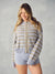WEEKEND KNIT WEEKEND STRIPE FUNNEL ZIP - PALMETTO