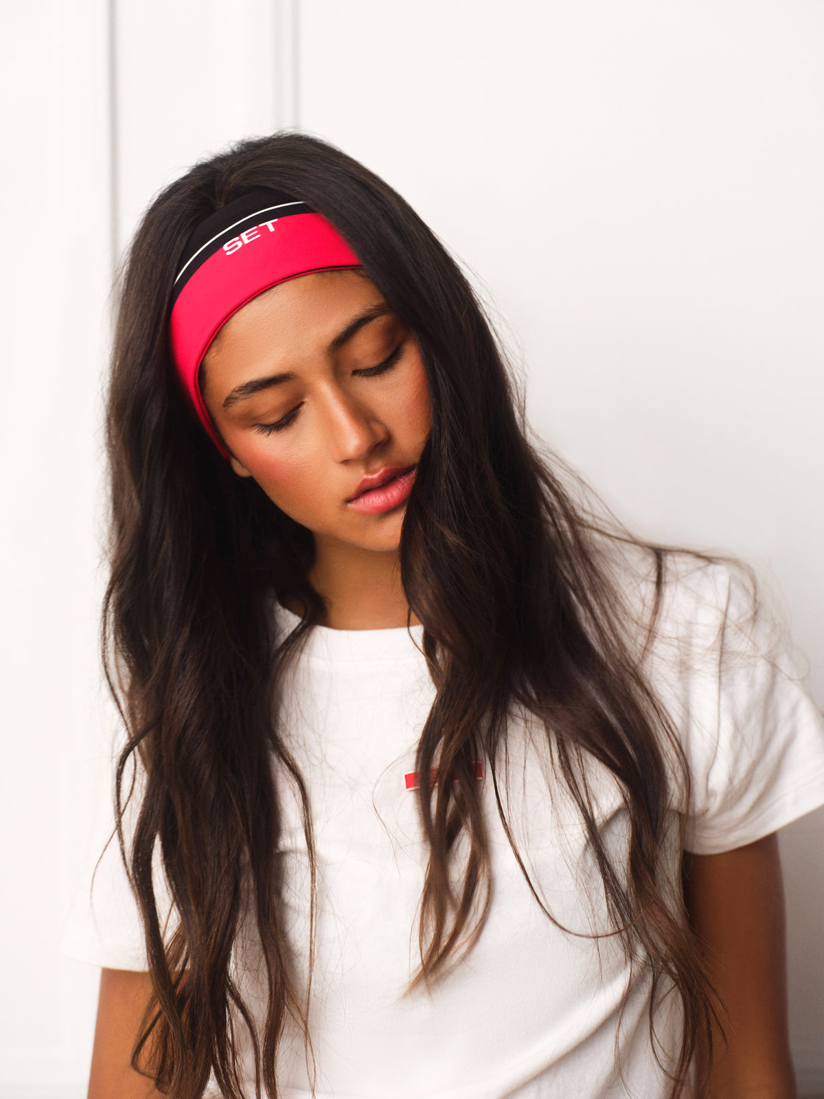 LUXFORM® LUX STRIPE HEADBAND - ROUGE