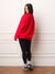 MIDWEIGHT SWEATS STAPLE SET UNIFORM LAYERED CREWNECK - ROUGE(RED)