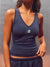 STRETCH COTTON ESSENTIAL SET SCOOP V TANK - BIRDIE