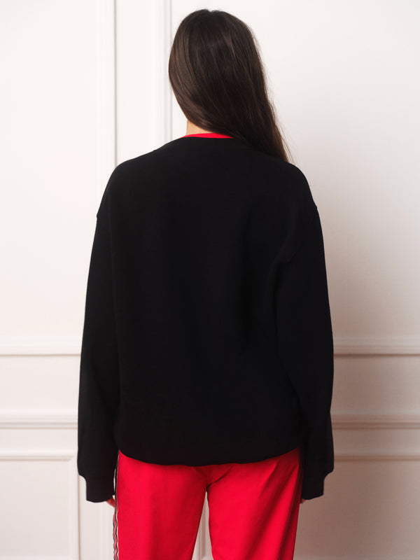 MIDWEIGHT SWEATS STAPLE SET UNIFORM LAYERED CREWNECK - ROUGE(ONYX)