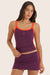 Model wears FORMCLOUD® CLOUD CONTRAST CAMI in ACAI <model-info>Reese wears a size XS and is 5’8", 23.5" waist, 31" bust.</model-info>
