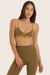 Model wears BREATHE PIPELINE BRA in OTTER <model-info>Reese wears a size XS and is 5’8", 23.5" waist, 31" bust.</model-info>