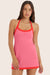 Model wears SPORTBODY® SPORTY HALTER DRESS in LOTUS <model-info>Reese wears a size XS and is 5’8", 23.5" waist, 31" bust.</model-info>