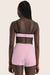 Model wears SPORTBODY® SPORTY LINE BRA in SWIRL 