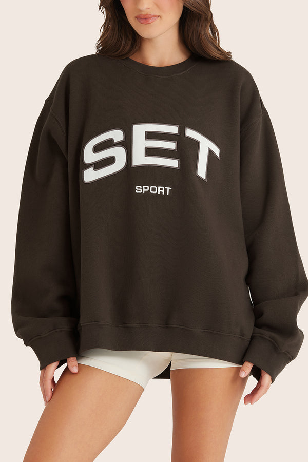 MIDWEIGHT SWEATS STAPLE SET CREWNECK - BIRTHDAY ESPRESSO