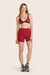Model wears BREATHE TRIANGLE BRA in LADYBUG