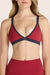 Model wears BREATHE TRIANGLE BRA in LADYBUG