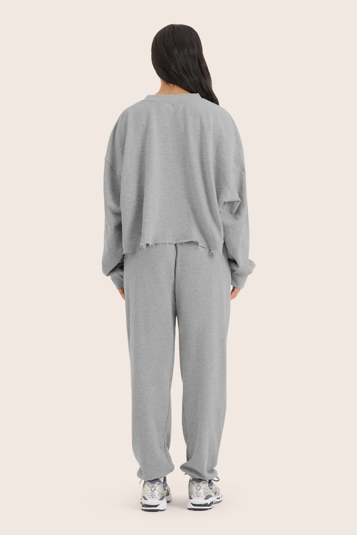 LIGHTWEIGHT SWEATS CLASSIC OLD SCHOOL SWEATPANTS - FOG HEATHER GREY