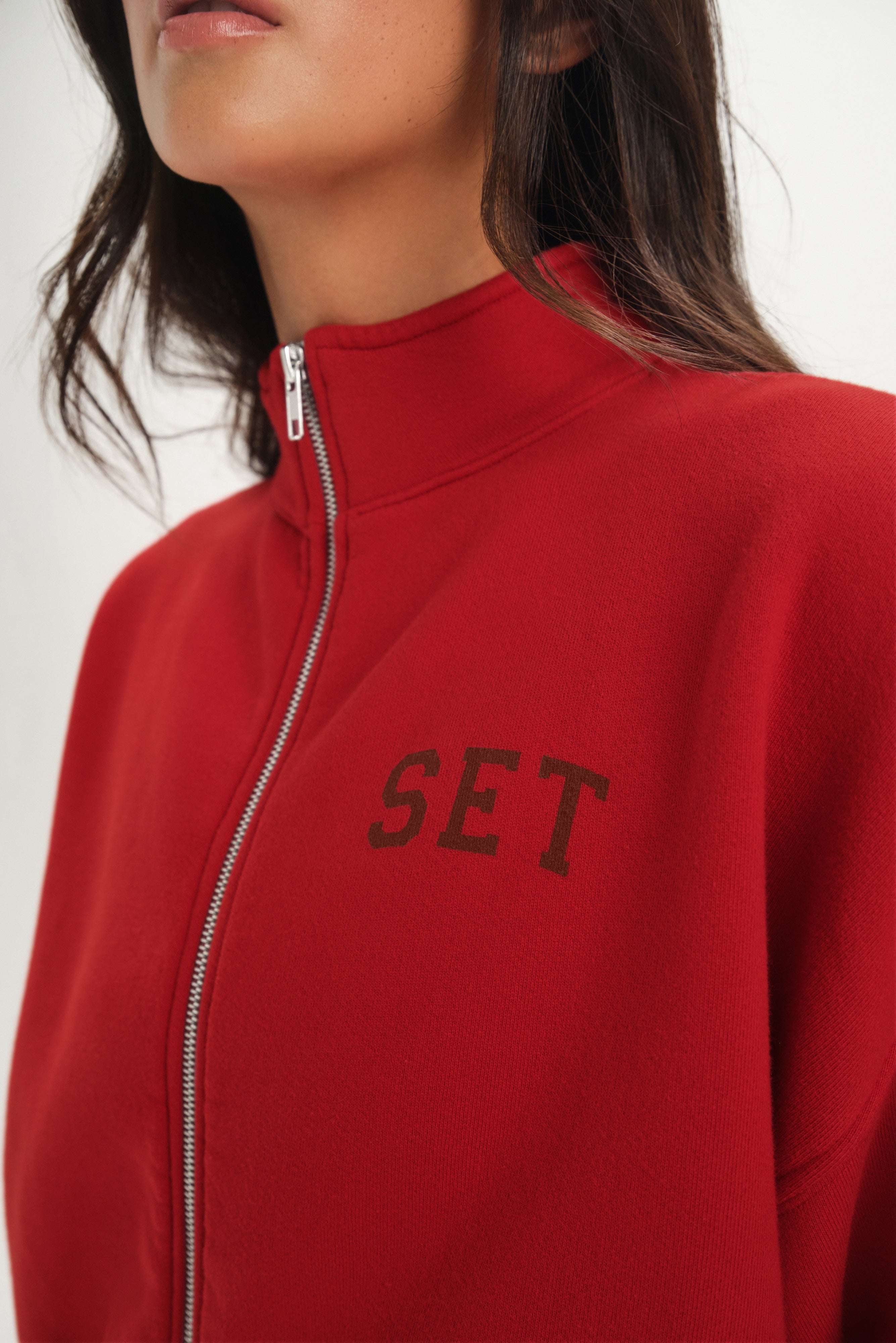 MIDWEIGHT SWEATS STAPLE SET FUNNEL ZIP - MESA – SET ACTIVE