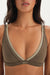 Brown bra with 'SET' brand logo on a plain background