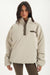 Woman wearing a beige puffer with a white background <model-info>Jelene wears a size S and is 5’7”, 23” waist, 32AB bust.</model-info>
