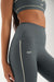 Gray leggings with 'SET' branding on a neutral background