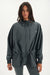 Person wearing a gray windbreaker on a white background <model-info>Jelene wears a size XS and is 5’7”, 23” waist, 32AB bust.</model-info>