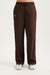 Brown sweatpants on a white background <model-info>Maranda wears a size S and is 5’10”, 24½” waist, 33” bust.</model-info>