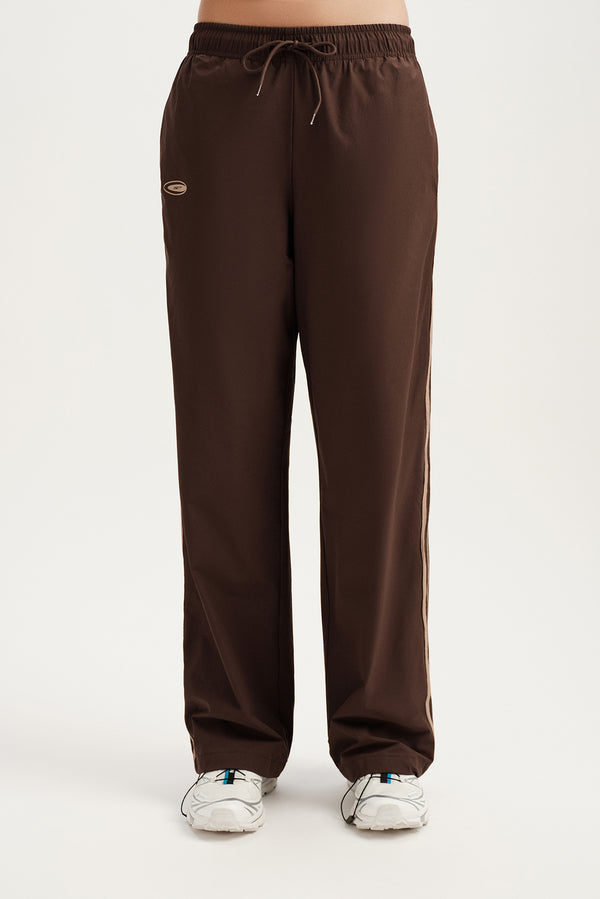 Brown sweatpants on a white background 