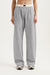 Gray sweatpants worn by a person on a white background <model-info>Maranda wears a size S and is 5’10”, 24½” waist, 33” bust.</model-info>