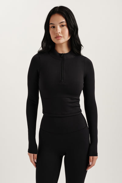 LUXFORM® LUX QUARTER ZIP - ONYX – SET ACTIVE