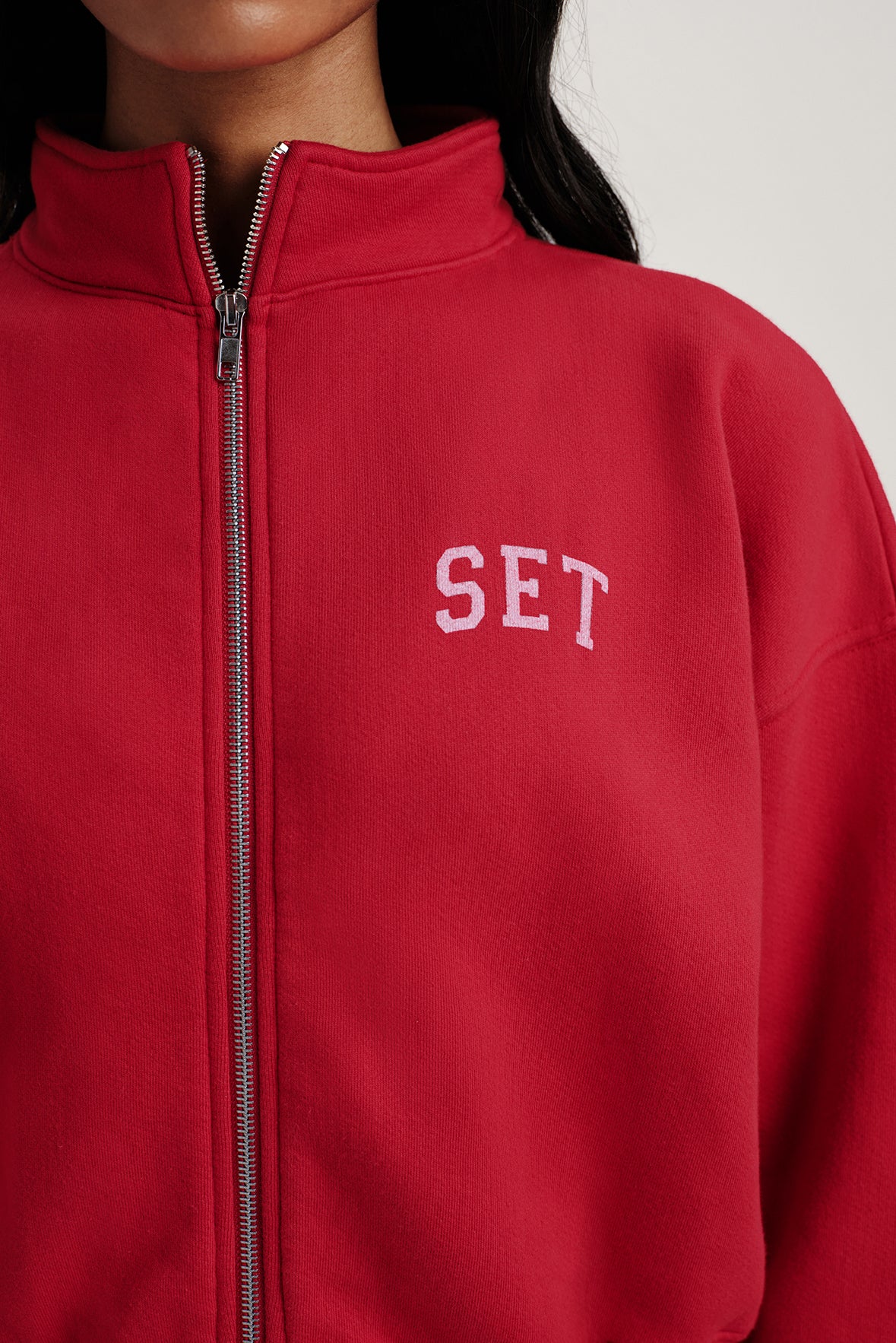 MIDWEIGHT SWEATS STAPLE SET FUNNEL ZIP - SONNET – SET ACTIVE