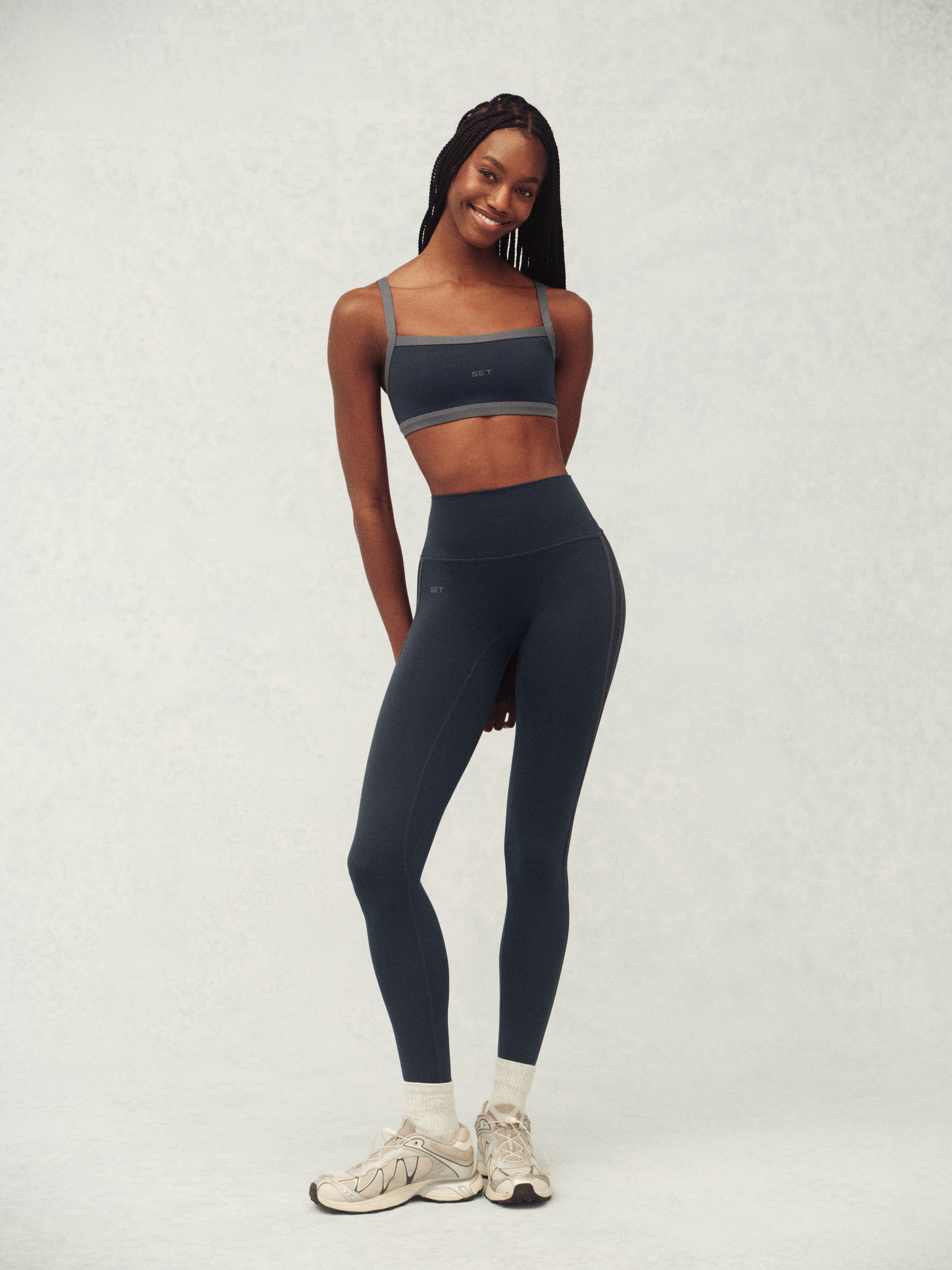 LUXFORM® LUX DUO STRIPE LEGGINGS - INDIGO – SET ACTIVE