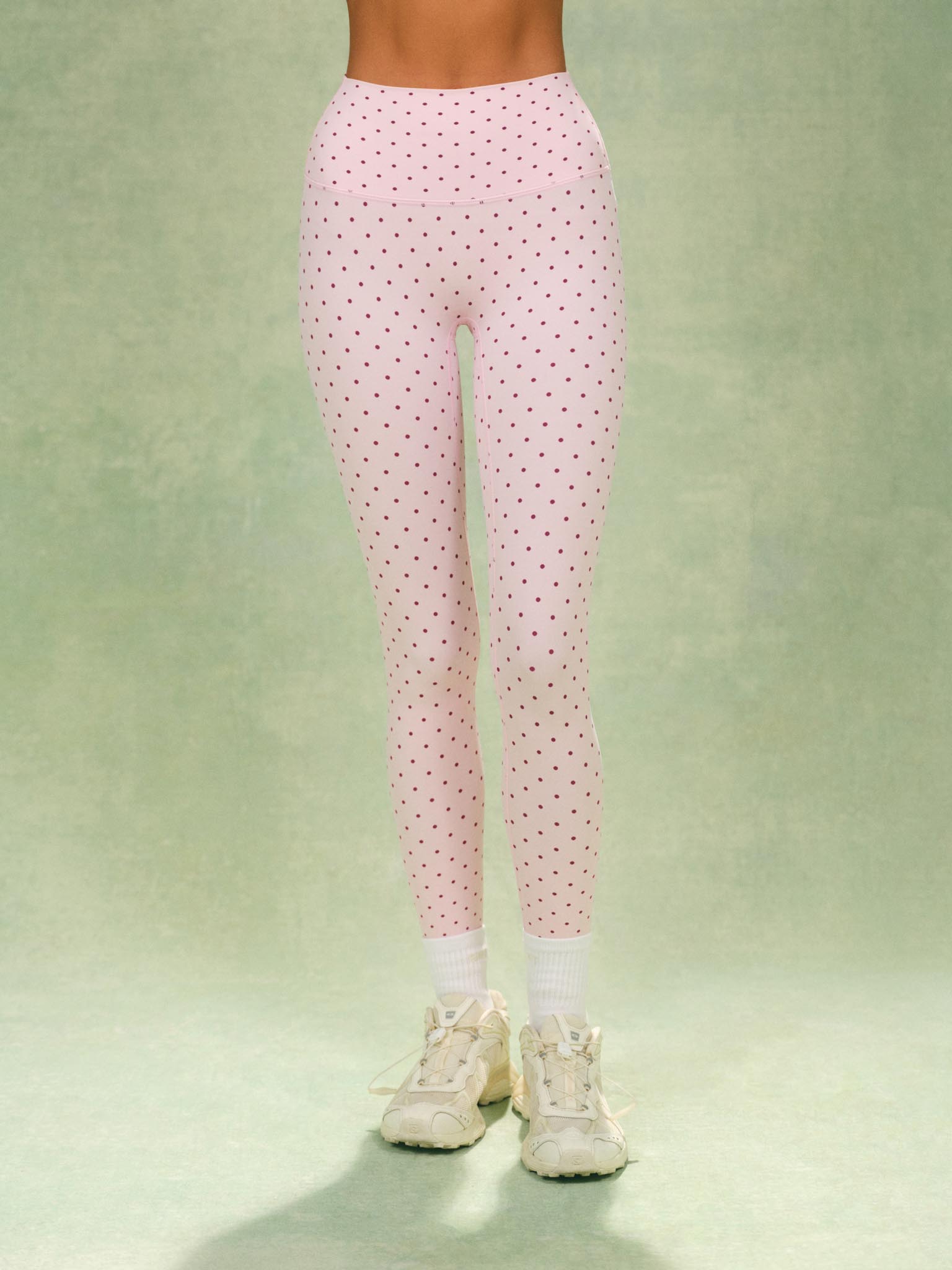 AERALINE™ BREATHE POLKA DOT HIGH-RISE LEGGINGS - SPECKLE