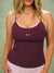 AERALINE™ BREATHE POLKA DOT LAYERED MOVE TANK - SPECKLE