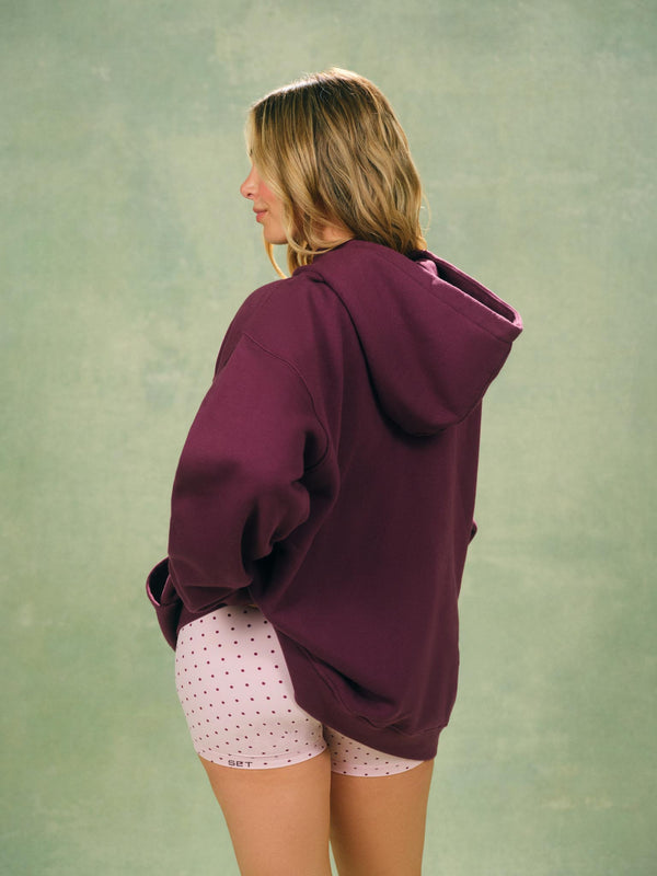 MIDWEIGHT SWEATS STAPLE POLKA DOT SET HOODIE - SPECKLE
