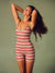 SPORTBODY® SPORTY STRIPE U SHORTYSUIT - SWEET TEA