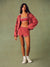 NYLON TRACK GINGHAM 90'S SHORTS - SWEET TEA