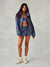 NYLON TRACK GINGHAM PANEL JACKET - HAMMOCK