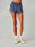 NYLON TRACK GINGHAM 90'S SHORTS - HAMMOCK