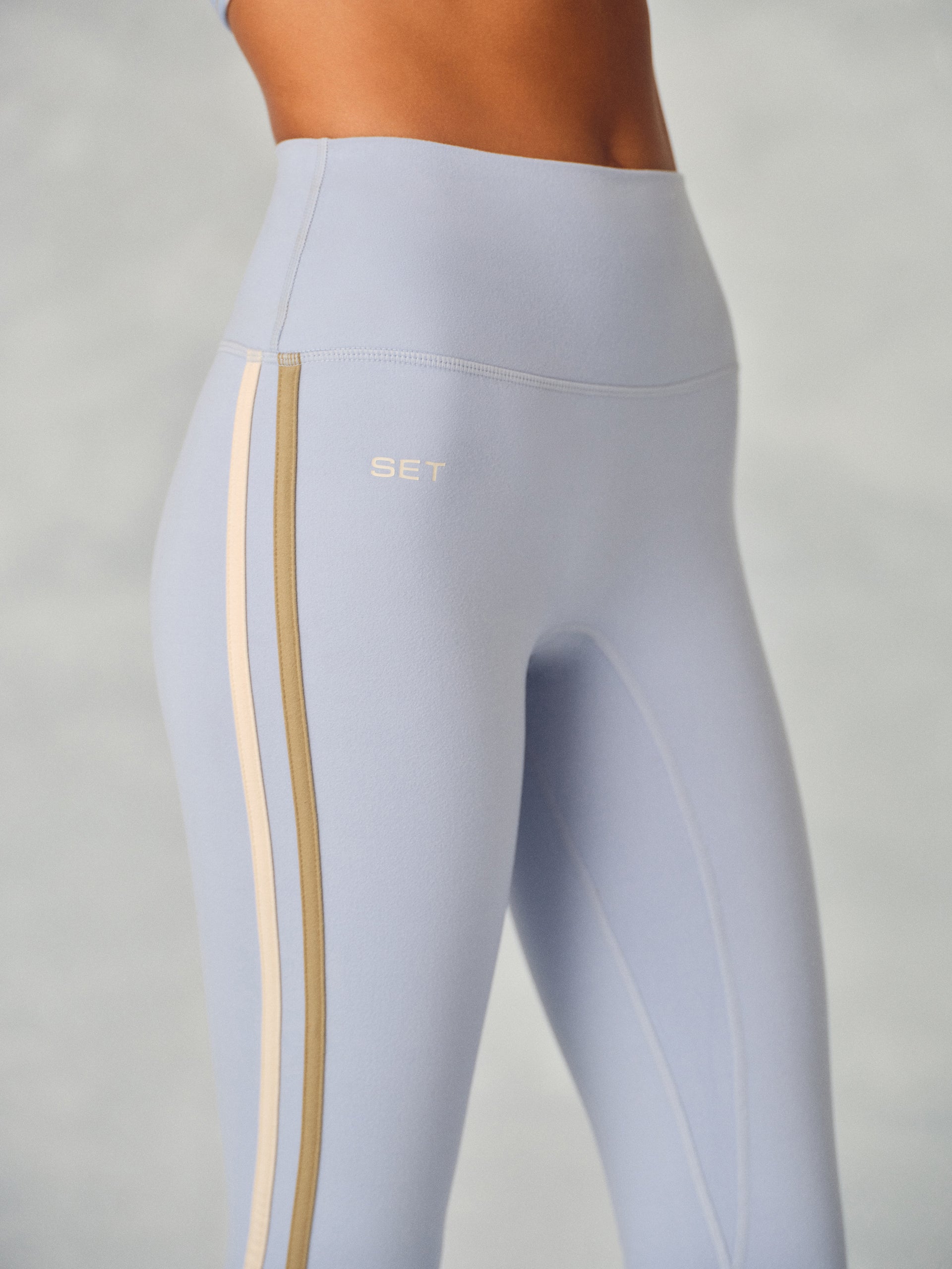 FORMCLOUD® CLOUD DUO STRIPE LEGGINGS - PALMETTO