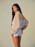 NYLON TRACK GINGHAM COURTSIDE JACKET - PALMETTO