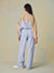 NYLON TRACK STRAIGHT LEG PANTS - PALMETTO