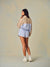 NYLON TRACK GINGHAM 90'S SHORTS - PALMETTO