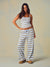 STRETCH COTTON ESSENTIAL STRIPE CAMI - PALMETTO